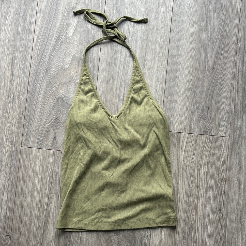 Sage Green Halter Top